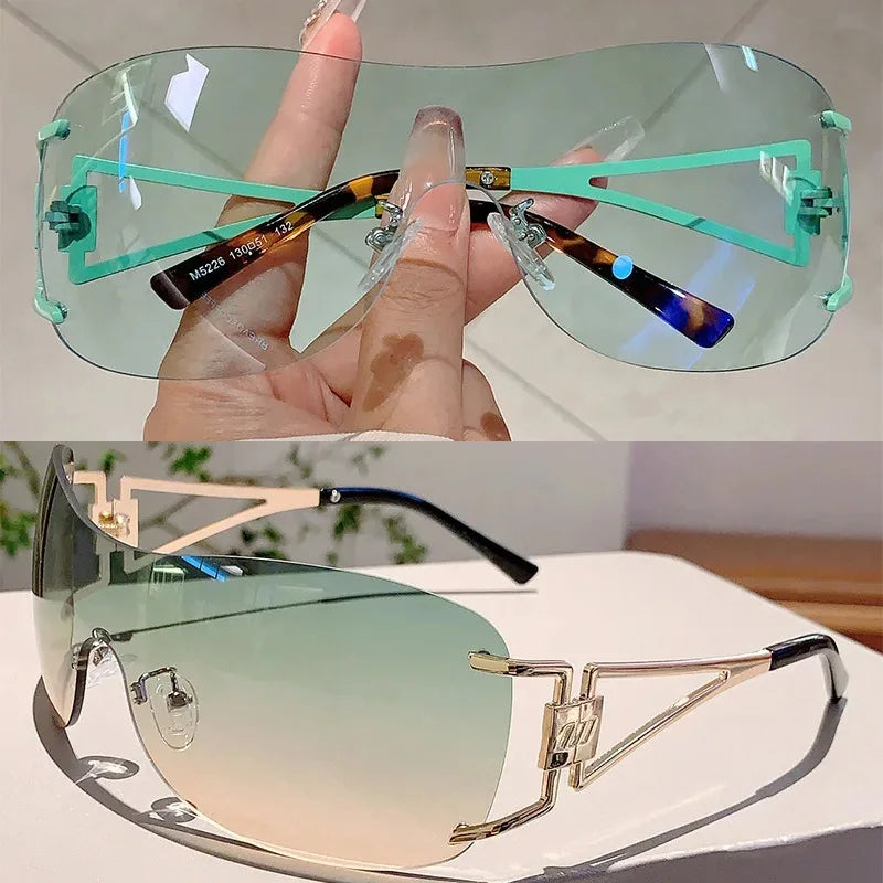 Frameless Shield Sunglasses