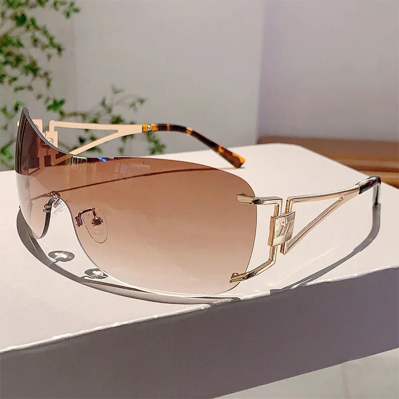 Frameless Shield Sunglasses