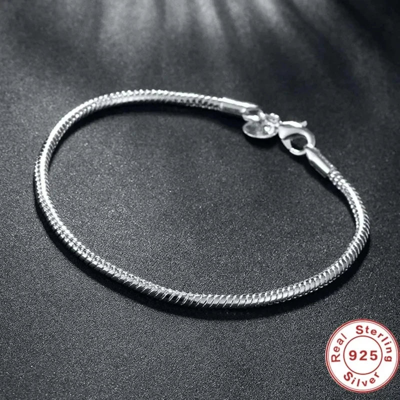 Sterling Silver Snake Chain Bracelet