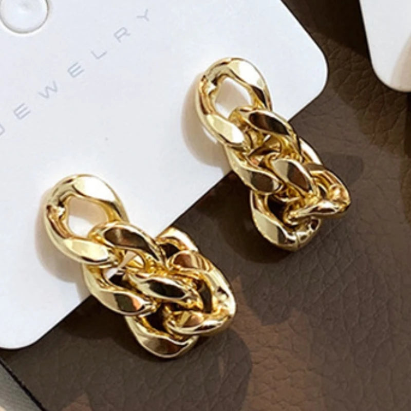 Gold & Silver Knot Hoop Earrings Set
